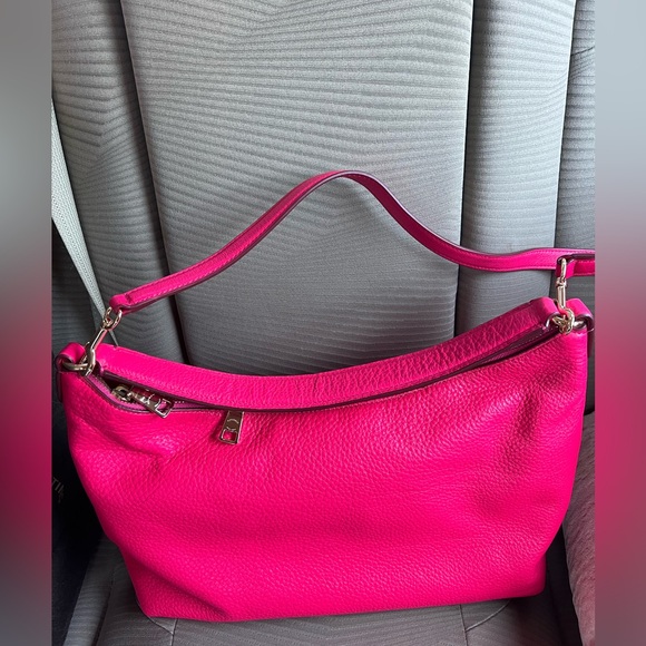 Coach Hot Pink Shoulder Bag with Structured Design - Picture 2 of 9